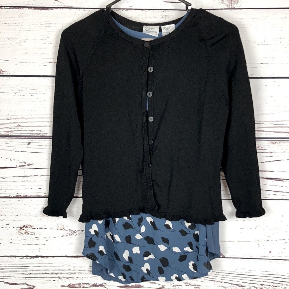 GIORGIO Fiorlini Collection Black Cropped Cardigan